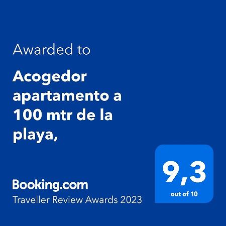 Acogedor Apartamento A 100 Mtr De La Playa, 1 Dormitorio Y Salon Con Sofa Cama Oropesa del Mar Dış mekan fotoğraf